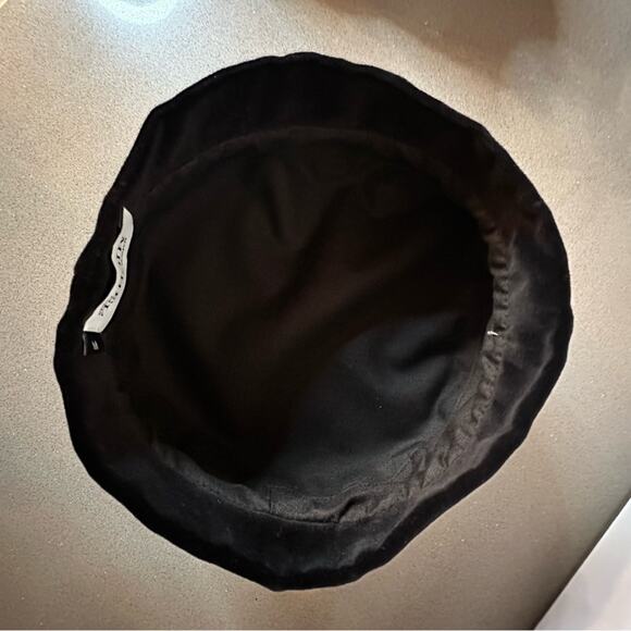 Maison Michel Paris New Billy Black Velvet Beret size M 58 cm Designer Hat main image 8